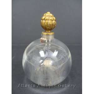 Lanvin Perfume Bottle with Pineapple Stopper  Kitchen 