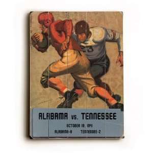   of Alabama VS Tennessee Wood Sign (18 x 24)