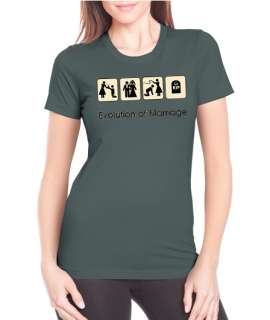 Evolution Of Marriage Funny Next Level Tee Shirt  