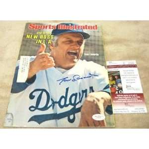  Tom Lasorda Los Angeles Dodgers Signed Sports Illustrated 