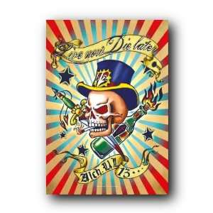  Ul 13 Live Now Die Later Cloth Fabric Poster Flag