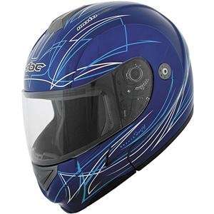  KBC FFR Modular Envy Helmet   Small/Blue/White Automotive