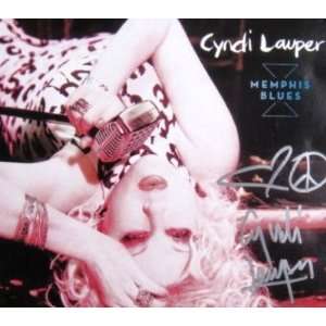  Cyndi Lauper Signed Autographed Memphis Blues CD COA 