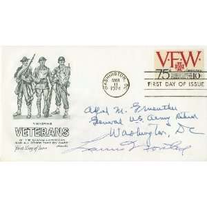  WWII Generals Gruenther and Norstad Autographed FDC 