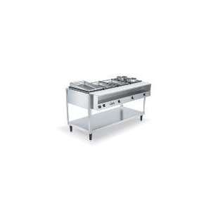   Hot Food Table, 4 Well, 300 Series Stainless Steel