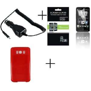   Case + Screen Protector + Car Charger for HTC Leo HD2 