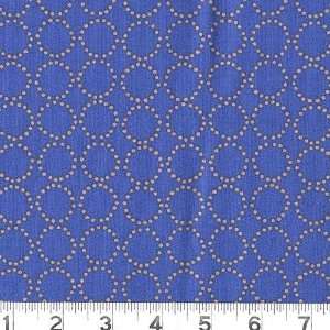  45 Wide Color Beat Dotted Circles Royal Fabric By The 