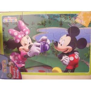   Mouse Clubhouse 12 Piece Wood Puzzle ~ Picture Postcard Toys & Games