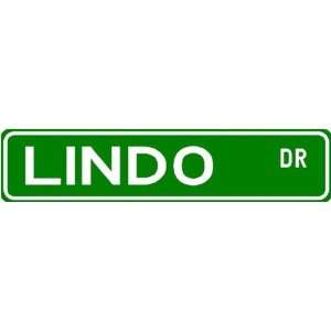  LINDO Street Name Sign ~ Family Lastname Sign ~ Gameroom 