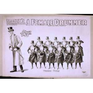   Blaneys extravaganza success, A female drummer 1898