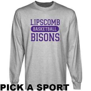  Lipscomb Bisons Ash Custom Sport Long Sleeve T shirt 
