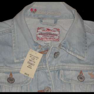 You are Bidding on a Brand New Abercrombie Girls Demin Jacket. 100% 