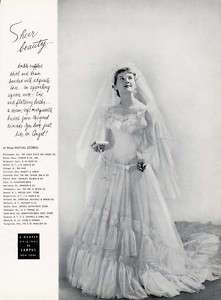 BRIDE FASHION AD   Campus New York Ad   1949  
