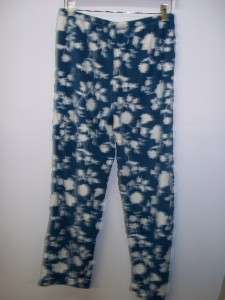 Nicole Miller NEW YORK Small Ladies top and bottom Pajamas Floral 
