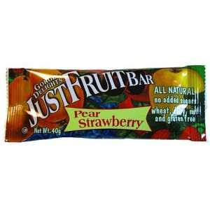 Gorge Delights JustFruit Bars, Pear Strawberry, 16 Count 1.4 Ounce 