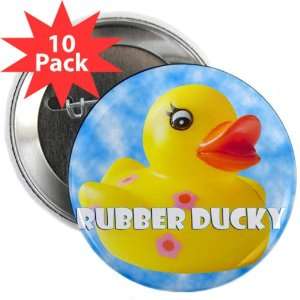  2.25 Button (10 Pack) Rubber Ducky Girl HD Everything 