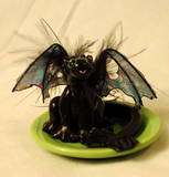 BREAKFAST TIME Dragon Toothless OOAK Polymer Clay Sculpture Movie 