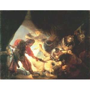  Oil Painting Blinding of Samson Rembrandt van Rijn Hand 