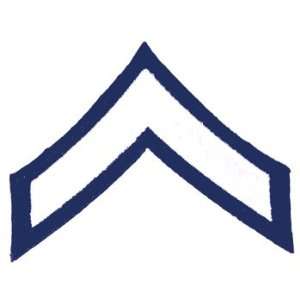  White/Navy Blue PFC Chevron Emblem
