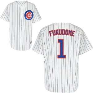  Men`s Chicago Cubs #1 Kosuke Fukudome Replica Home Jersey 