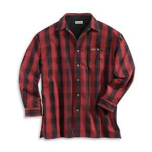  Carhartt S195 Plaid Shirt Jac Dark Red Large Tall