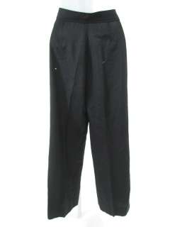 BALENCIAGA Black Wool Pants Slacks Sz 38  