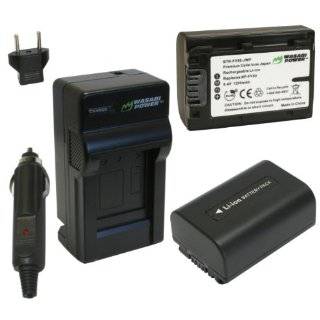 wasabi power battery and charger kit for sony np fv30 np fv40 np fv50 