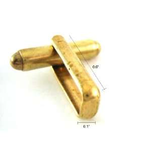    50 X Gold Tone Cufflink Finding Backing 7mm Pad DIY Jewelry