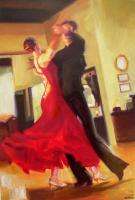 CARRIE GRABER~FLAIR~ ballroom dance tango HS# CANVAS  