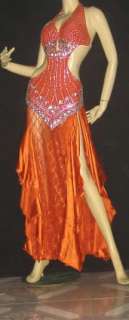 BALLROOM LATIN COMPETITION SHOW BELLY DANCE DRESS M41  