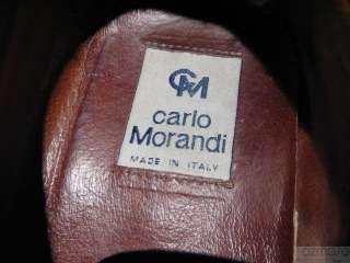 CARLO MORANDI Black Cap Toe Oxford Dress Shoe Mens 13 M  