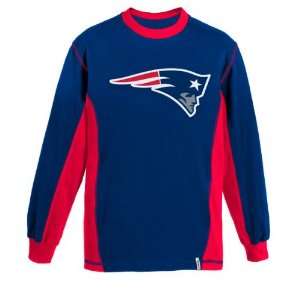 New England Patriots Youth Downforce Long Sleeve Crew Shirt  