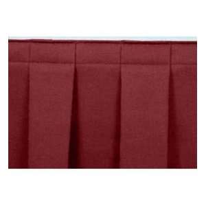  8L Box Pleat Skirting For 16H Stage   Red Everything 