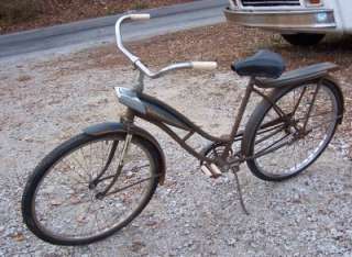 Vintage Blue J C HIGGINS Bicycle 26 HeadLight/Rack  