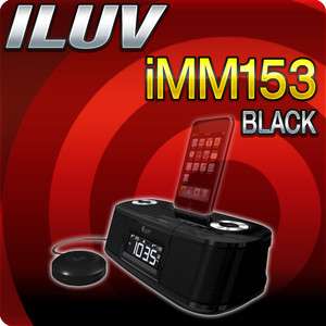 iLuv iMM153 (Black) Dual Alarm Clock with Bed Shaker for your iPod 
