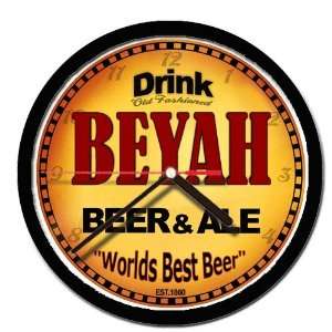  BEYAH beer and ale cerveza wall clock 