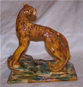   . PLANTER #R 282 TIGER #R 313 TIGRESS #R 314 Amber ART POTTERY  