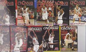 14 Cincinnati Bearcats basketball schedules 2004 2008  