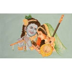 Mirabai, Krishnas Humble Bhakta   Water Color Painting On 