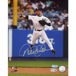 Signed Jeter Picture   Jump Throw 