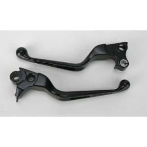 Slotted Wide Blade Lever Set Black   Big Twin 96 and newer 
