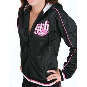  SRH Womens Race Way Jacket   X Large/Black/Pink 