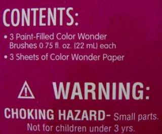 NEW NIP Crayola Color Wonder Glitter Paint Kit Mess Free Paper Kids 