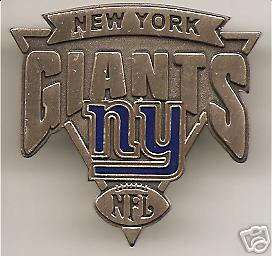 NEW YORK GIANTS ANTIQUE TRIANGLE LOGO COLLECTOR PIN  