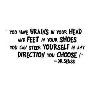  Dr.seuss quote you have brains in your head Everything 