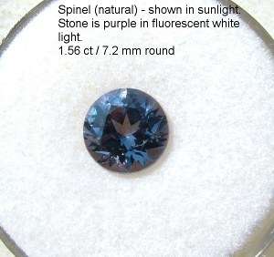 Shown below is a red spinel. Its not quite ruby red in appearance 