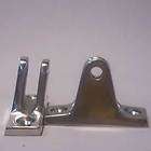 Stainless Steel Deck Mount   Tall Angled (pair)