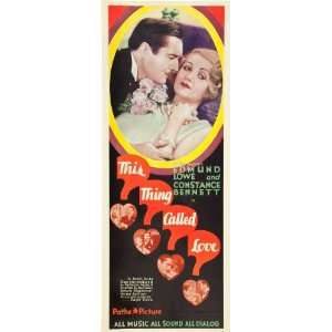 This Thing Called Love Poster Movie Insert 14 x 36 Inches 