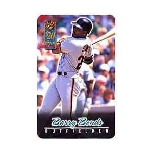 Collectible Phone Card Talk N Sports $20. Sports Update Barry Bonds 