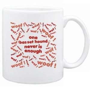  New  One Basset Hound Never Is Enough   Mug Dog